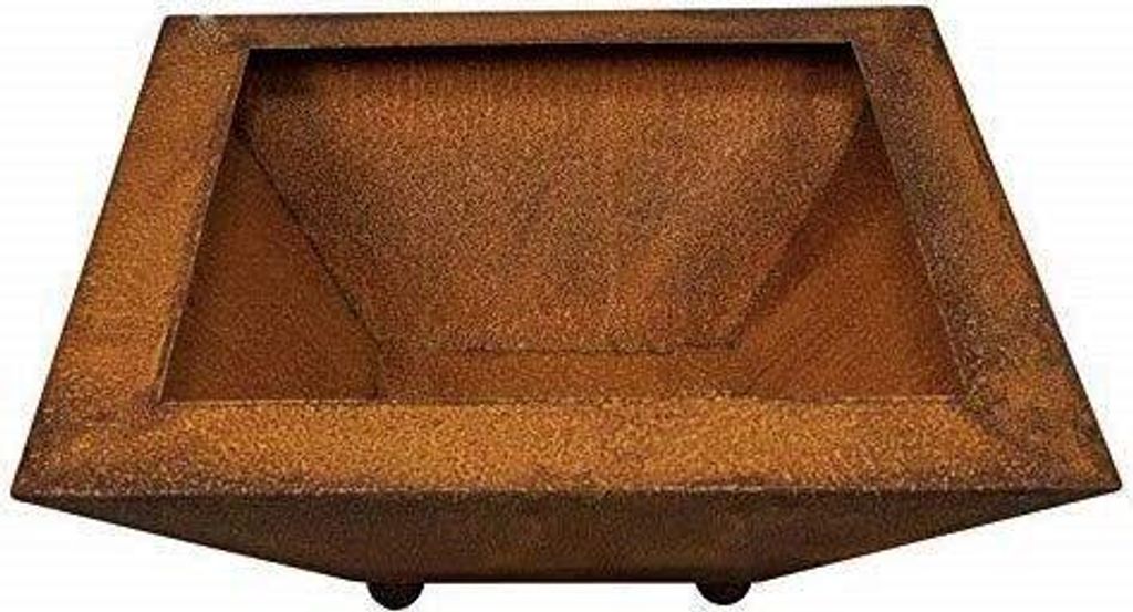 Rost Pflanzschale quadratisch 45 x 45 x 18cm Gartendeko Produktbild 