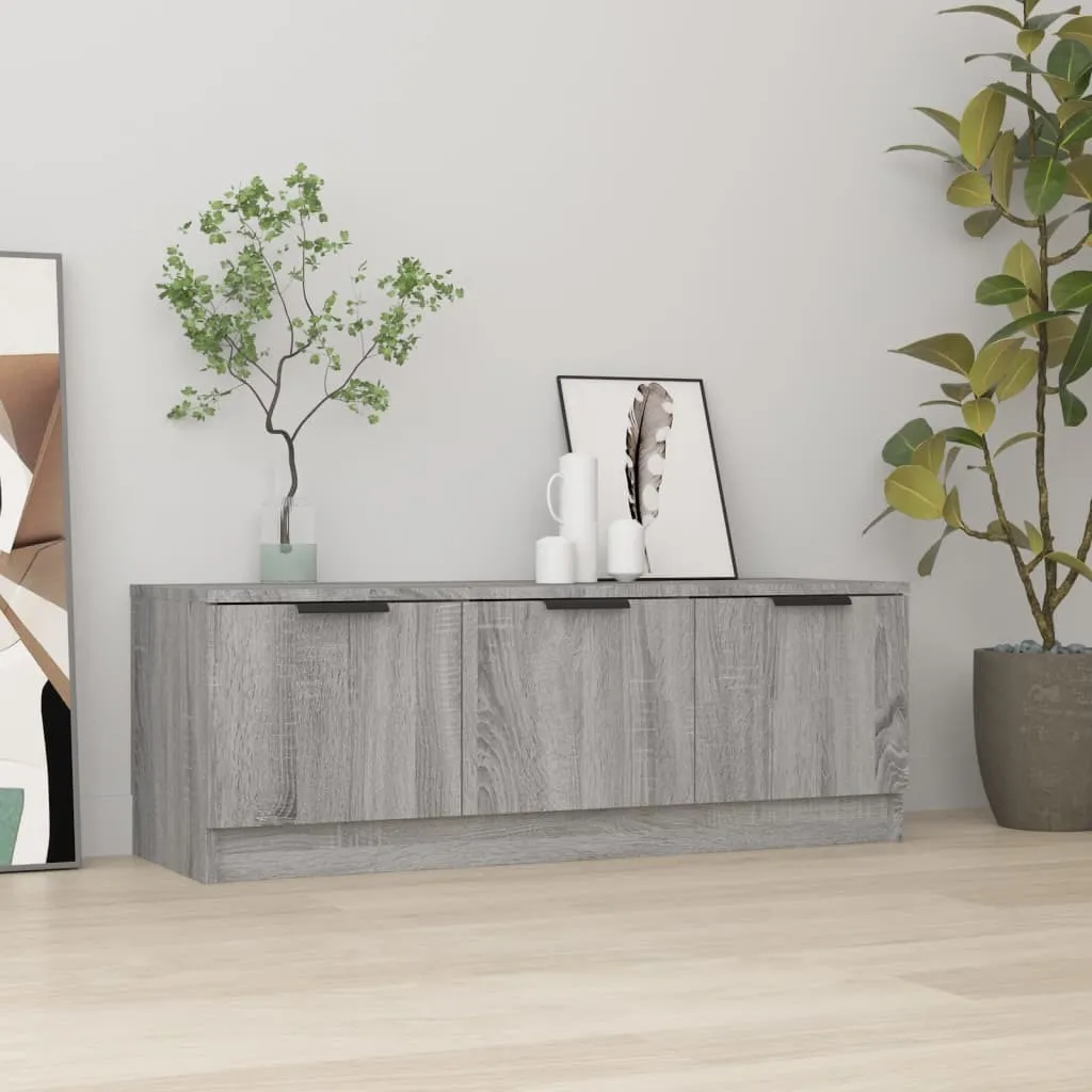 Mobile Porta TV Grigio Sonoma 102cm - Materiale Legno High-Tech