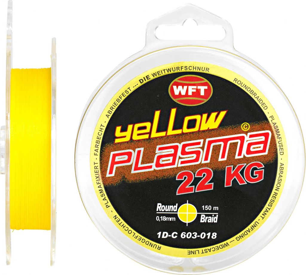 WFT KG Plasma round 150m geflochtene Schnur 0,08mm-0,36mm, Produktbild 
