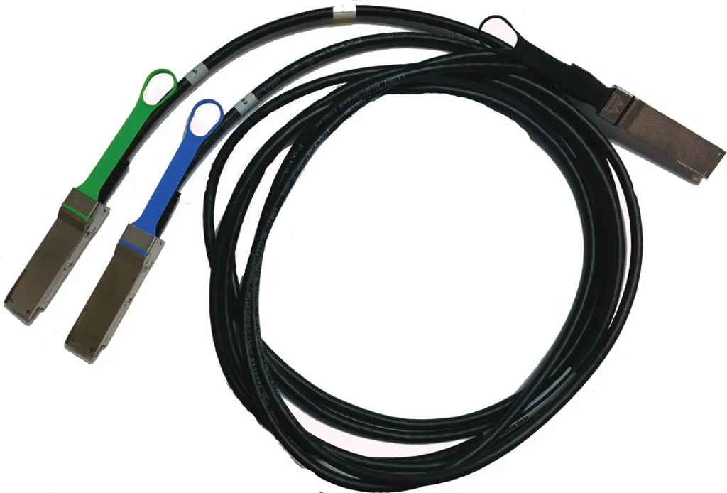 Câble Twinax QSFP56 NVIDIA 200G Passif 1m pour Commutateur et Serveur