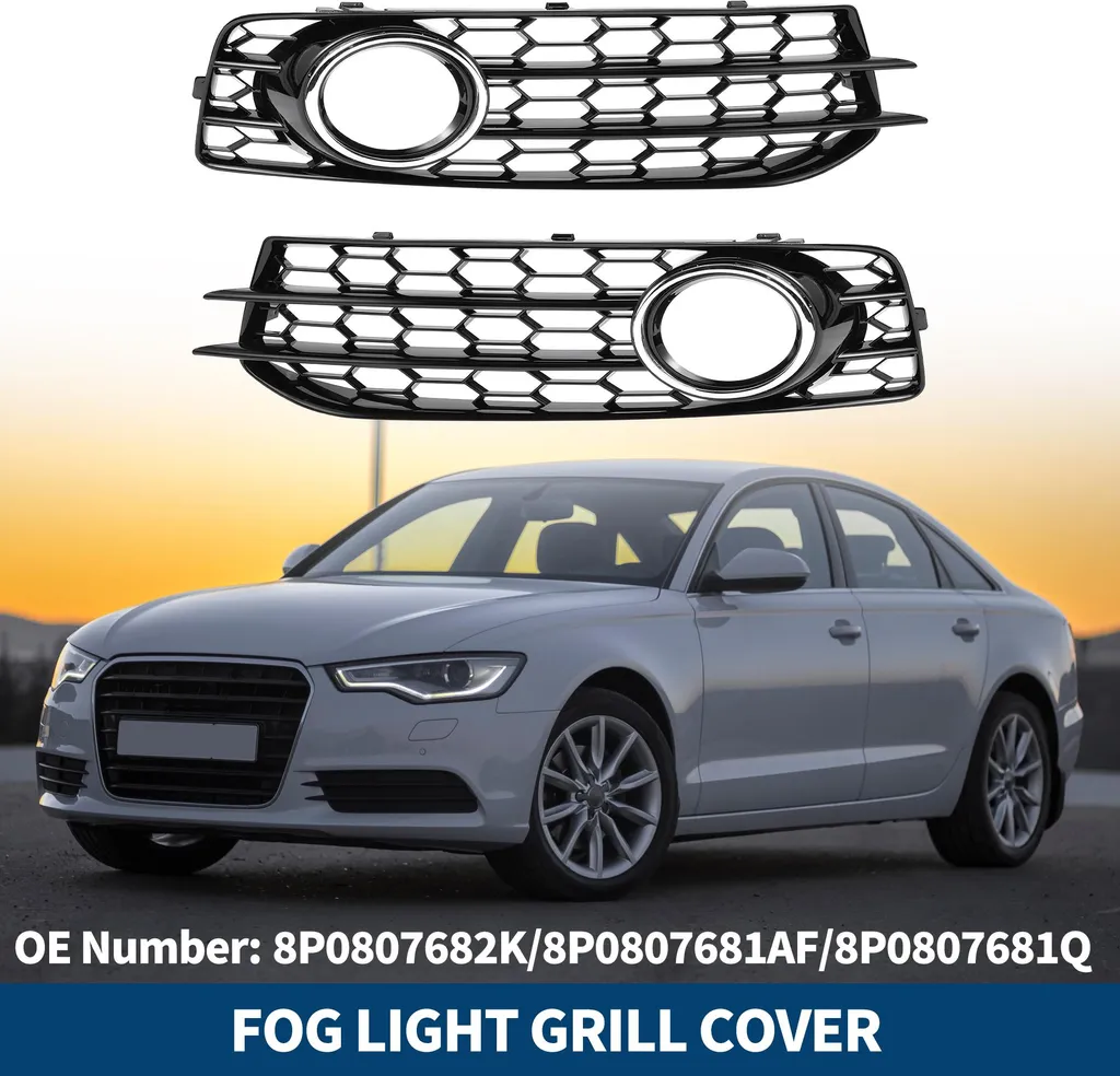 Set de Grilles de Feux Avant pour Audi A3 2009 à 2012 - Montage Facile