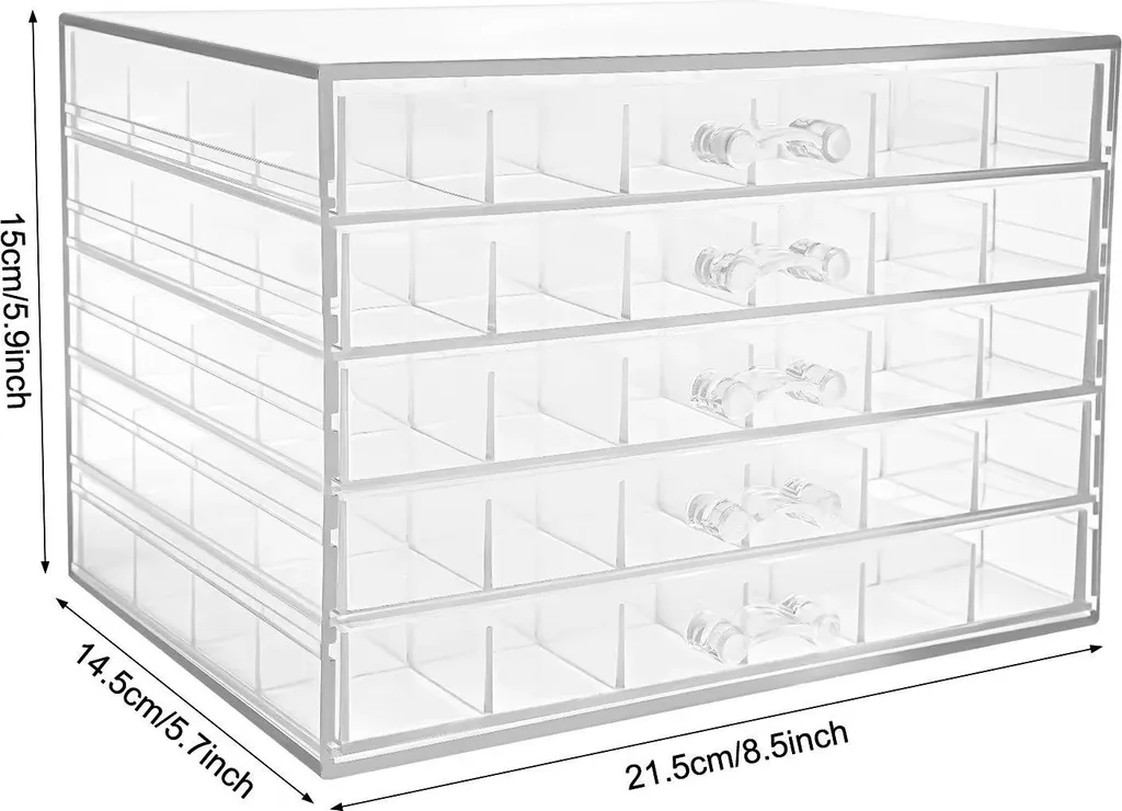 Organisateur anti-poussière 120 compartiments pour ranger petits objets