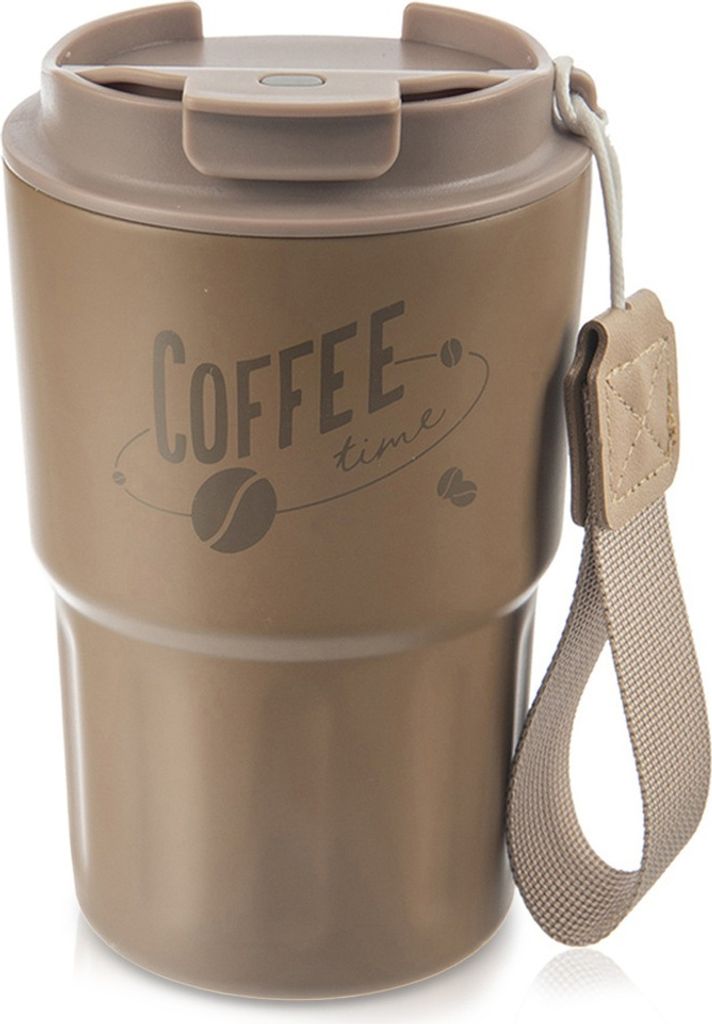 Isolierbecher TERMO 420 ml, Edelstahl, Kaffeezeit