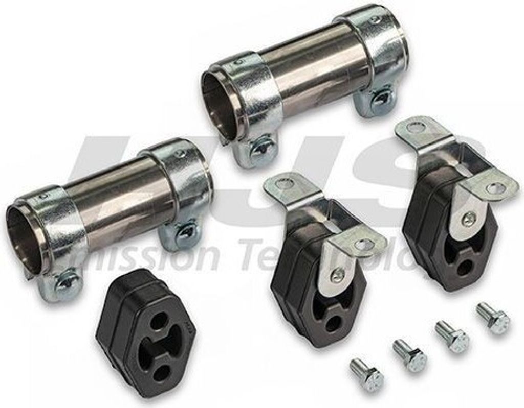 HJS 82 11 1582 Montagesatz Auspuffanlage Abgasanlage für VW Polo Classic (6V2) Polo Variant (6V5) für SEAT Ibiza II (6K1)