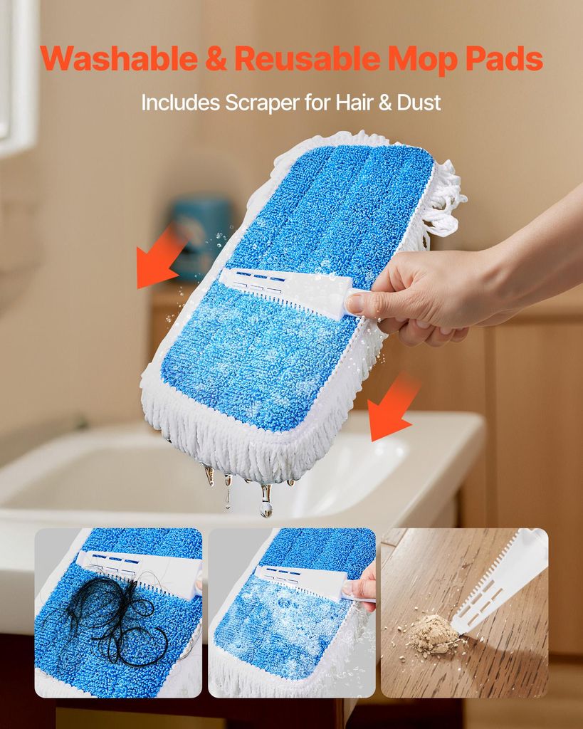 Lntyq Wiederverwendbare Reinigungspads, Kompatibel Mit Swiffer Wet Jet Mop 4er Pack Mikrofaser Wet Jet Pad Nachfullungen Fur Den Nass Und Trockengebrauch Ersatzpads Fur Swiffer Wetjet 85454966 Lntyq Wiederverwendbare Reinigungspads, Kompatibel Mit Swiffer Wet Jet Mop 4er Pack Mikrofaser Wet Jet Pad Nachfullungen Fur Den Nass Und Trockengebrauch Ersatzpads Fur Swiffer Wetjet 85454966