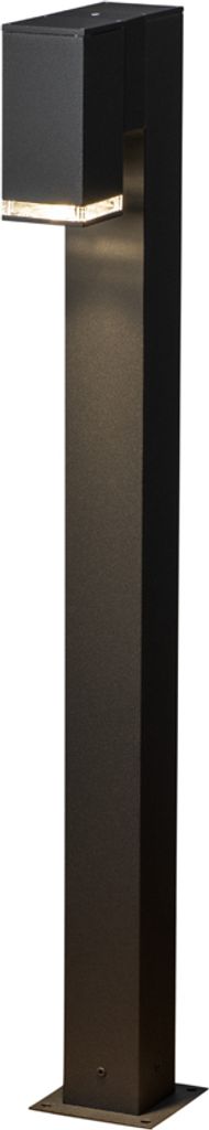 Konstsmide Pollux Wegeleuchte schwarz, 1xGU10 Sockel, max 1x7W, 240V, Aluminium/Acrylglas, 414-750