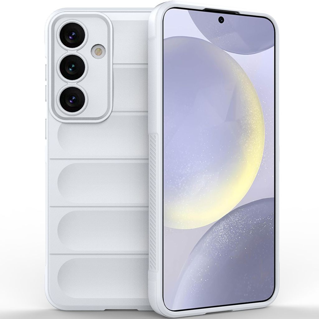 Handyhülle für Samsung Galaxy S24+ Weich TPU Silikon Stossfest Anti-rutsch Hülle Weiß