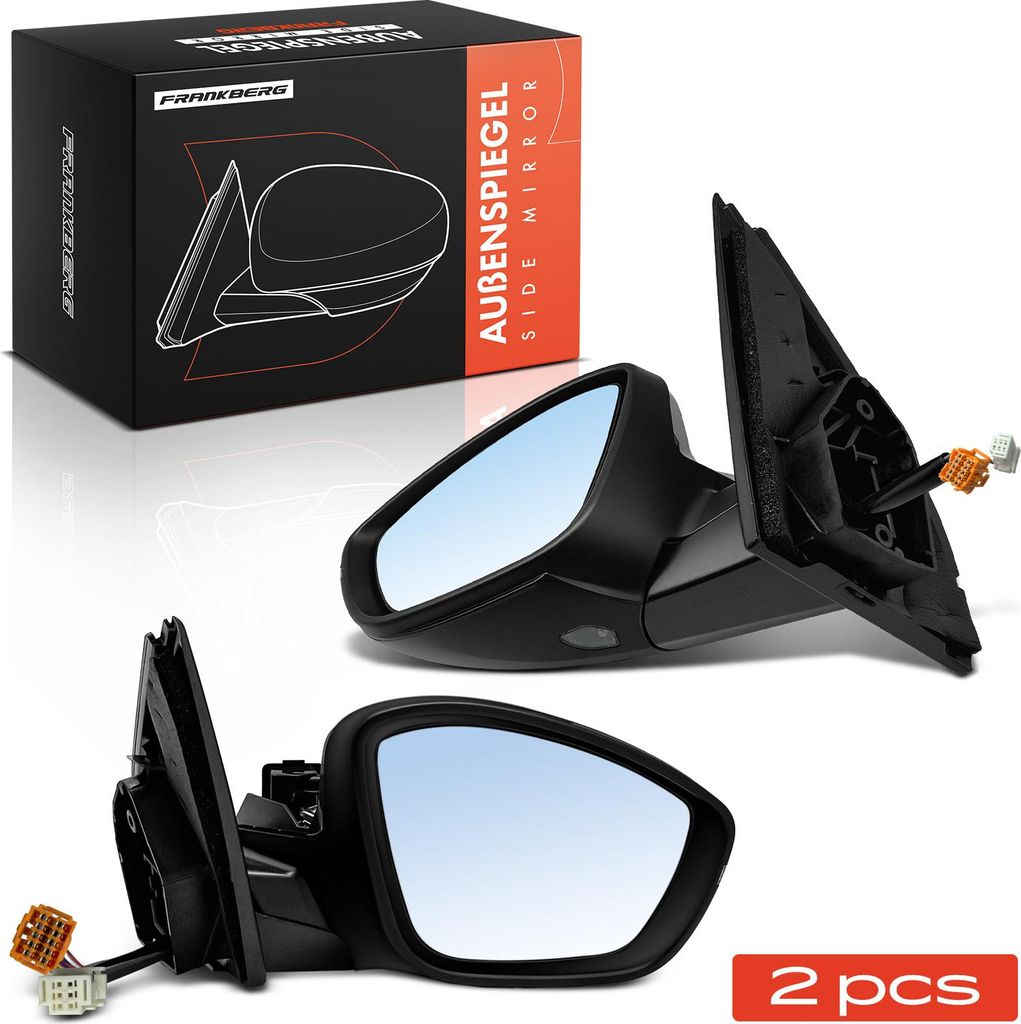 Frankberg 2x Außenspiegel Links Rechts für Peugeot 308 II L3 LB LH LP LW