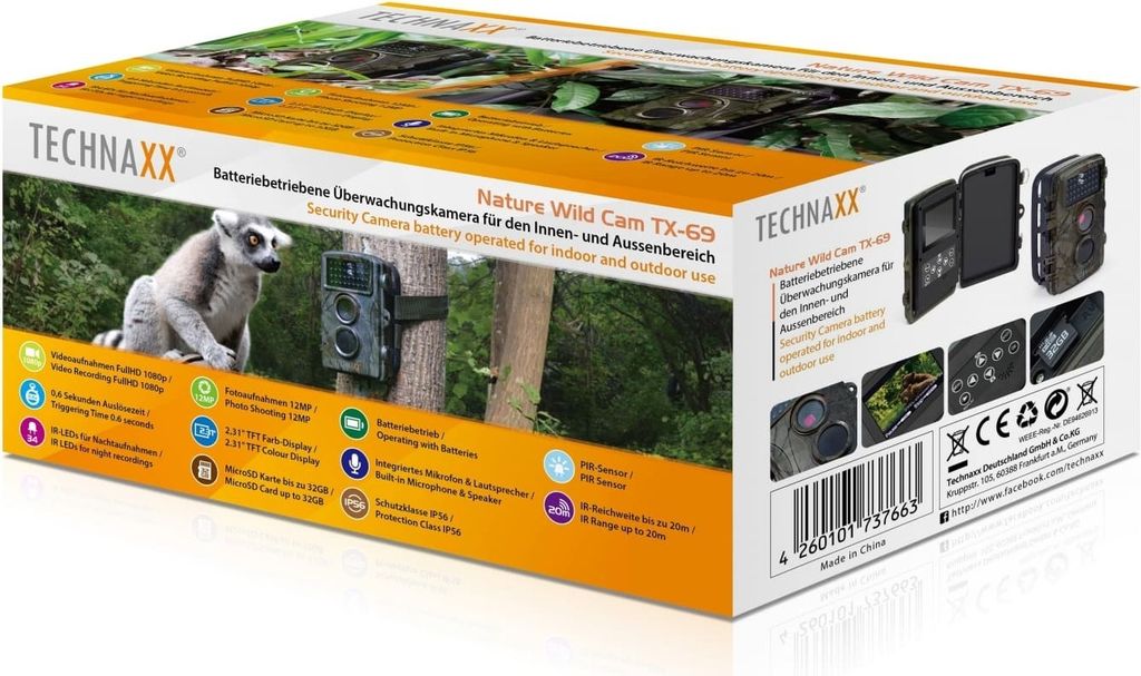 Technaxx Überwachungskamera Nature Wild Cam TX-69, Farbe: Produktbild 17