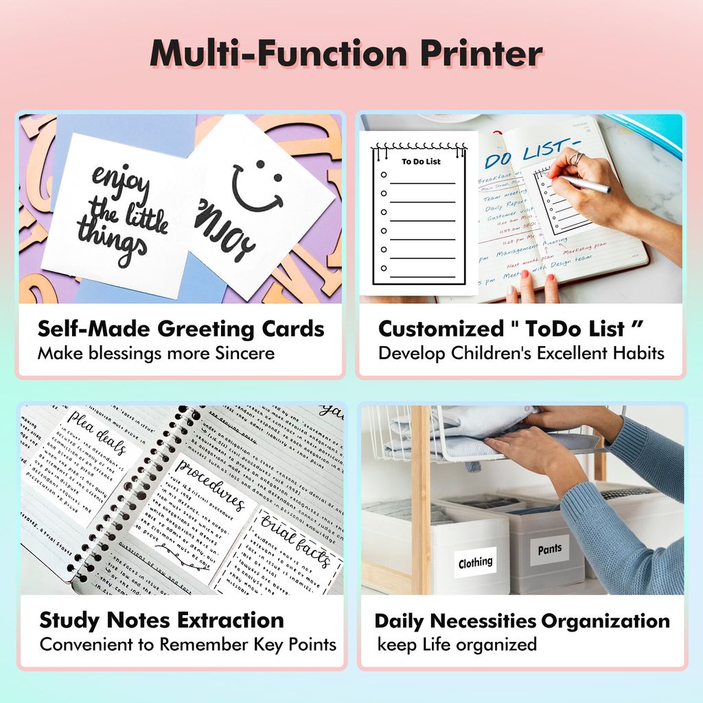 Thermopapier selbstklebend 6 Rollen für Mini Drucker und Sofortkameras