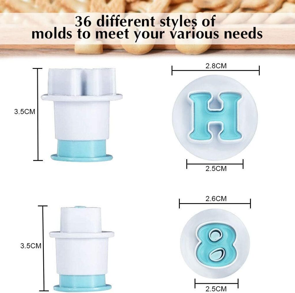 Ausstechformen Alphabet Fondant Ausstecher Set 26 Produktbild 2