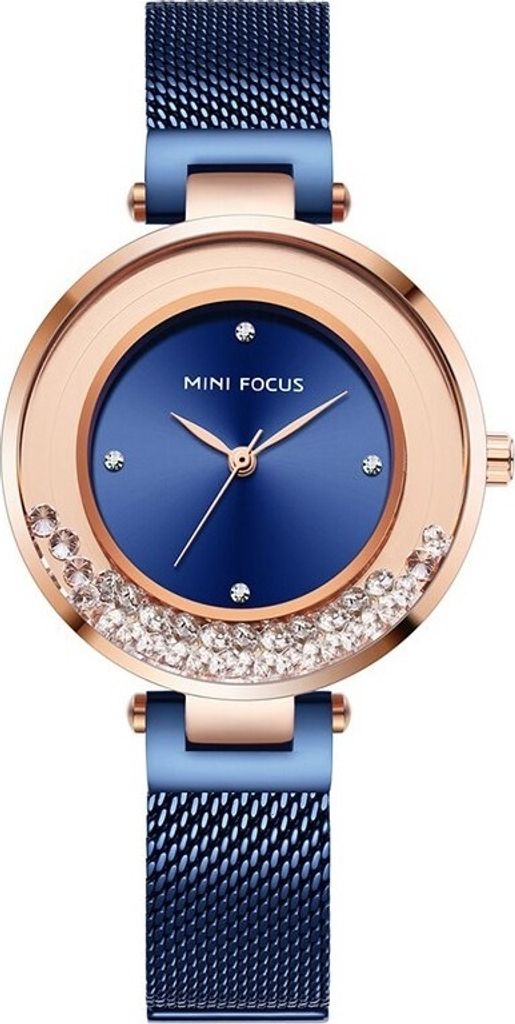 Mini Focus Crystal Damenuhr Blau – Eleganz für jeden Anlass KP23824