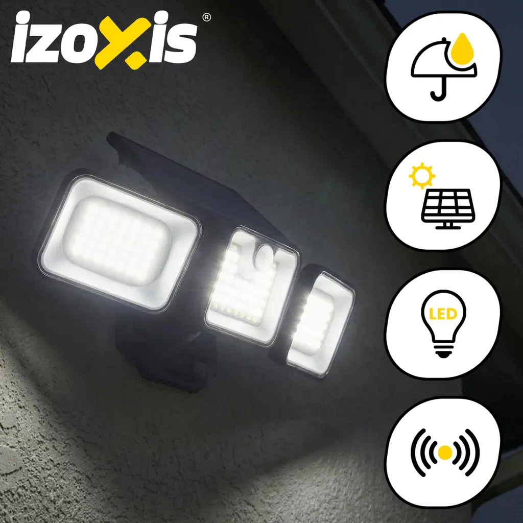 Illuminazione Solare Izoxis 180 LED: Design e Funzionalità per Esterni - 4