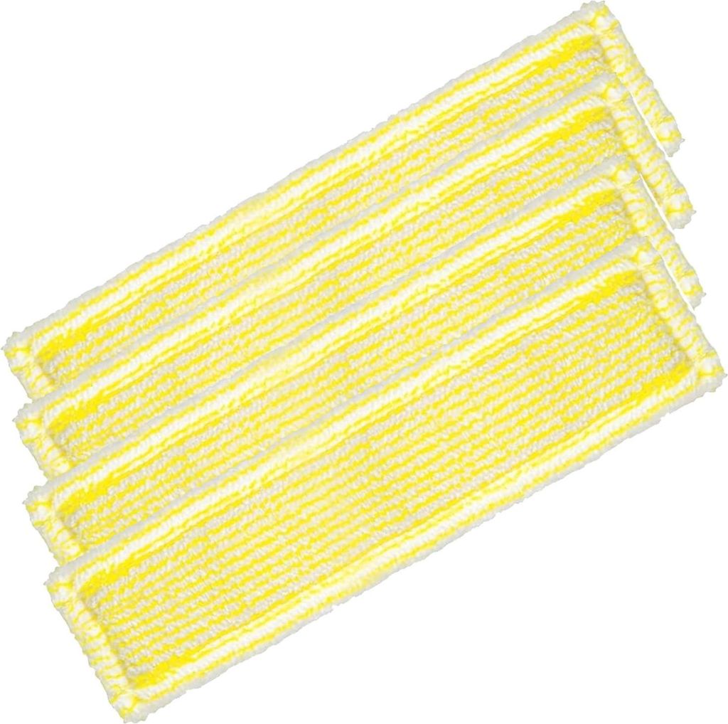 Mikrofaser Wischbezug Fenstersauger Ersatzteile Ersatzpads, 4 Stück Fensterreiniger Ersatzteile, Gelber Ersatzmikrofaser, Wischmopppad für Fenste...