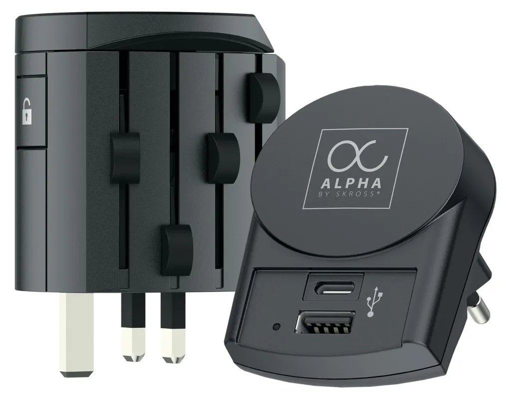 Adaptateur Prise Universelle Skross Alpha Chargeur USB-C Tout en Un