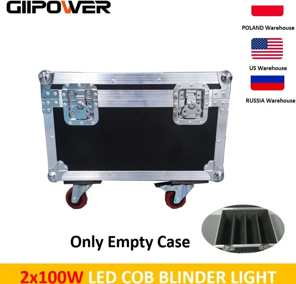 Flight Case de Scène pour 2 Blinder COB 100W Idéal Tournées et Events - 2