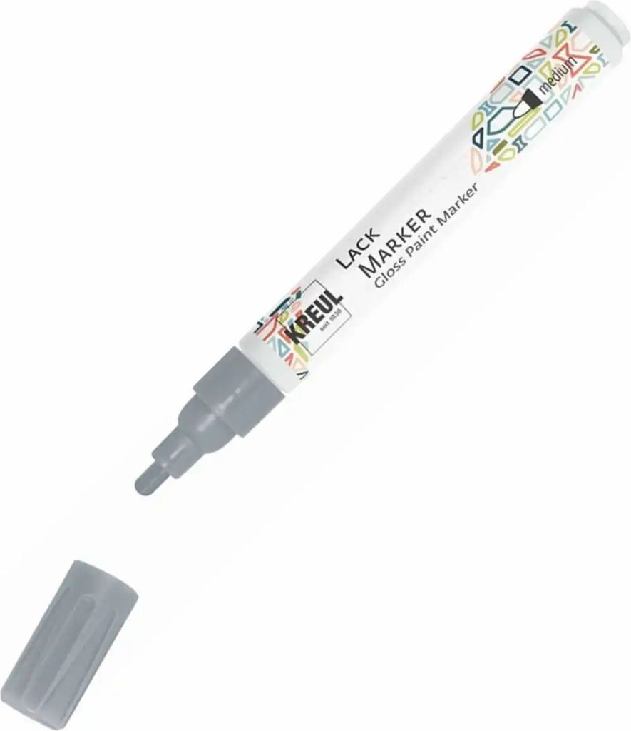 KREUL 47021, Silber, Silber, Weiß, Medium, Rundspitze, Rund, 2 mm