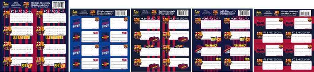 Autocollant FC Barcelone Astra pour carnet de notes Image du produit 