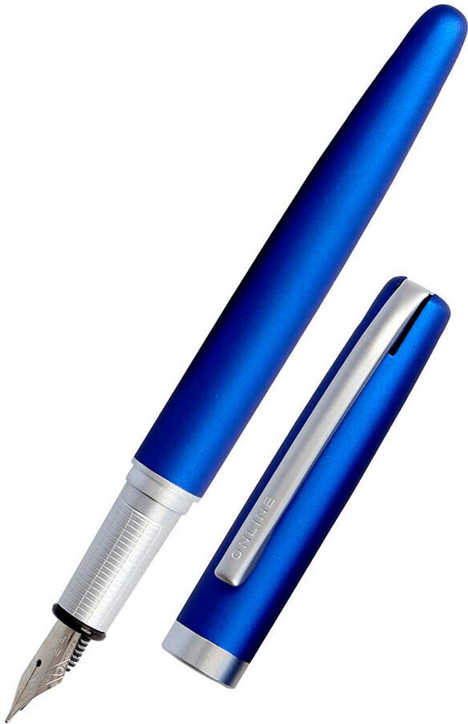 ONLINE Füller Eleganza Satin Blue Feder M Slimsy Box
