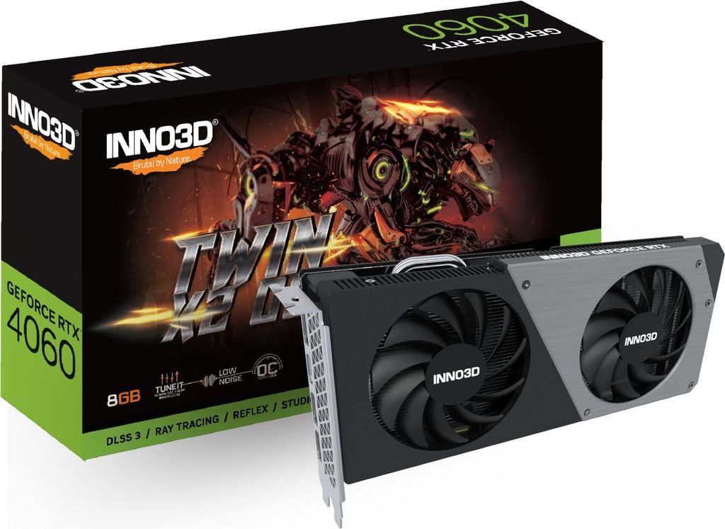 Inno3D RTX4060 Twin X2 OC 8GB GDDR6 HDMI 3xDP