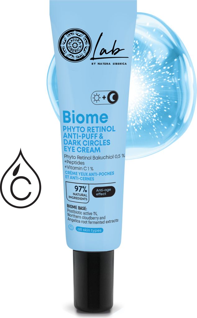 Natura Siberica Lab Biome Phyto Retinol Anti-Puff & Dark Circles Eye Cream 30ml