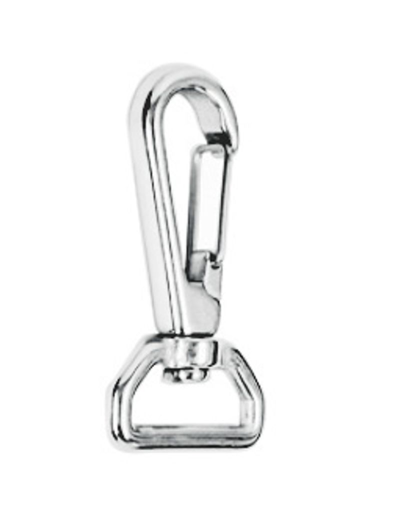 Gurthaken mit Wirbel, 65mm, Edelstahl A4