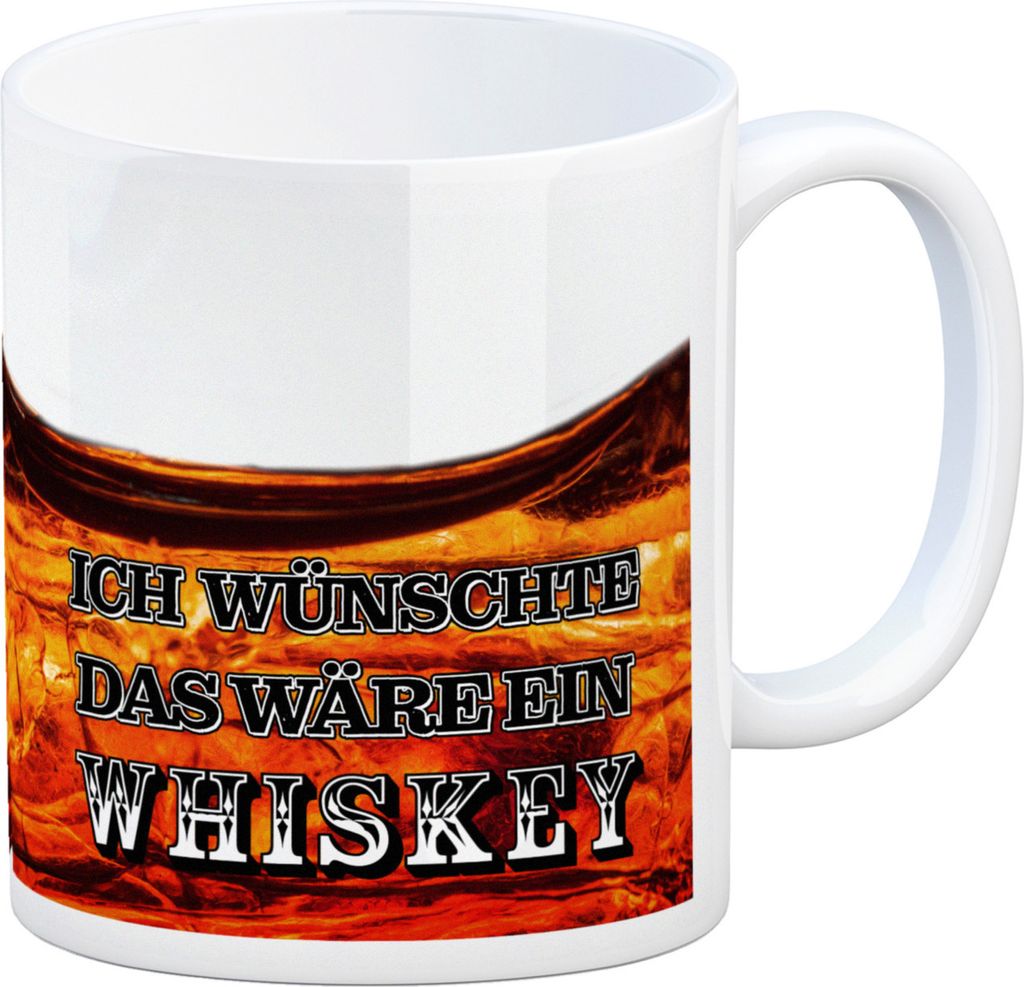 Ich wünschte das wäre ein Whiskey Kaffeebecher mit Whiskeymotiv