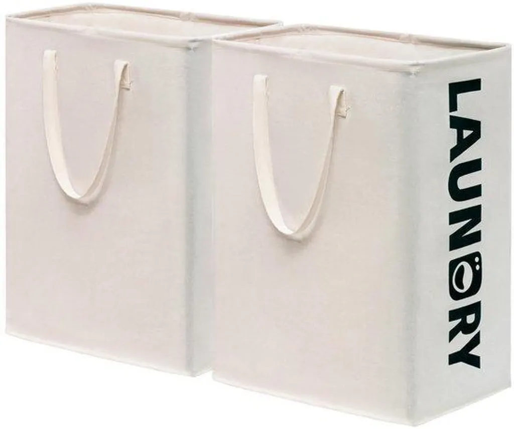 Bac à linge blanc pliable 75L : finissez-en avec l'encombrement inutile