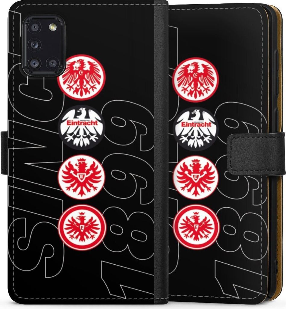DeinDesign Klapphülle für Samsung Galaxy A31 Handytasche Lederhülle Tasche Adler Eintracht Frankfurt Logo