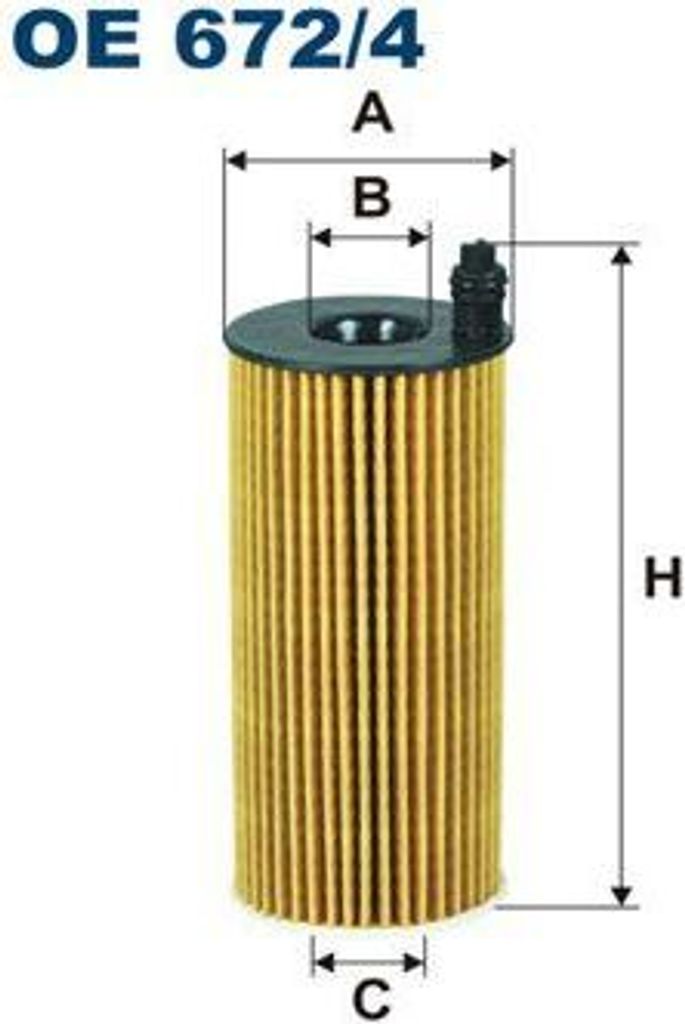 Filtr oleju FILTRON OE672/4 Zdjęcie produktu 