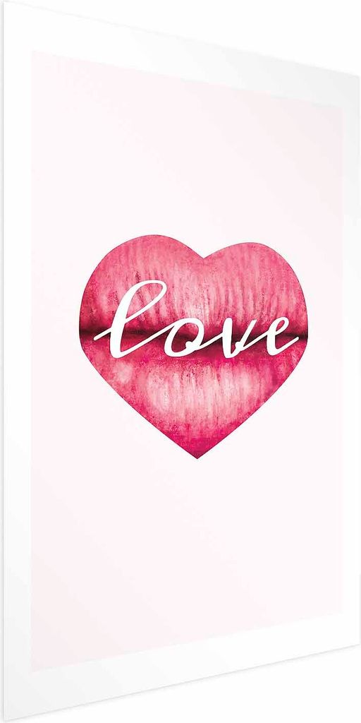 Posterpapier Poster - Loving Lips 60x90 cm Text Produktbild 