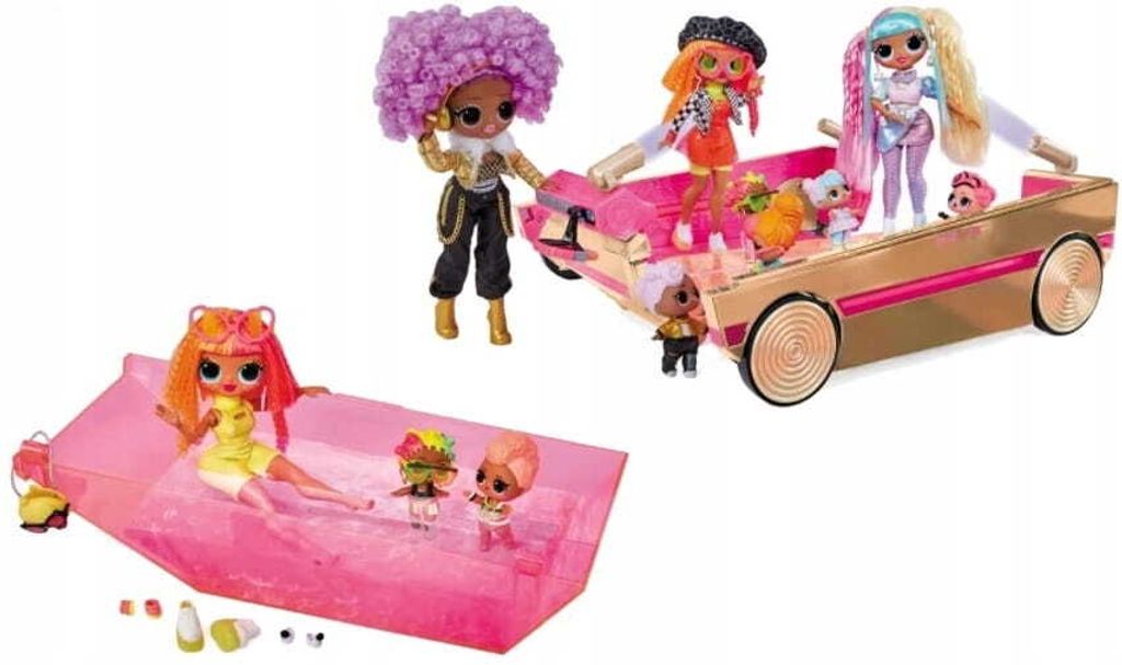 L.O.L. Surprise 3-in-1 Feestcruiser (roze goud/roze) Productafbeelding 