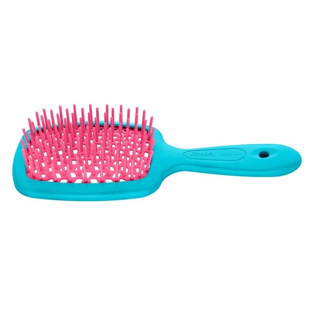 Janeke Small Superbrush brosse à cheveux rose/bleu Image du produit 