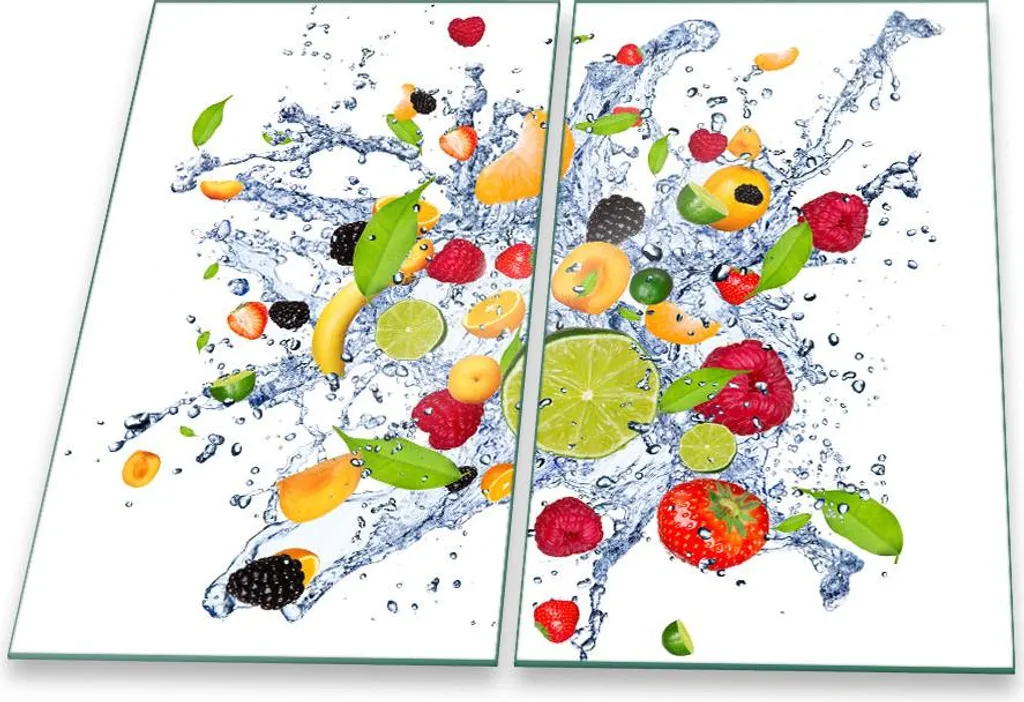 Piastra di copertura del piano cottura Piastra di copertura del piano cottura in Vetroceramica 2 pezzi 60x52 protezione della frutta