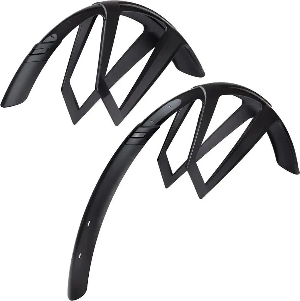 Garde-Boue Vélo Ville et VTC Argent 50mm M-Wave Mud Max Kit Complet