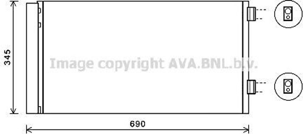 PRASCO BW5414D - OE 64539228607 Klimakondensator mit Trockner für R56, R57, R55, R60, R58, R59