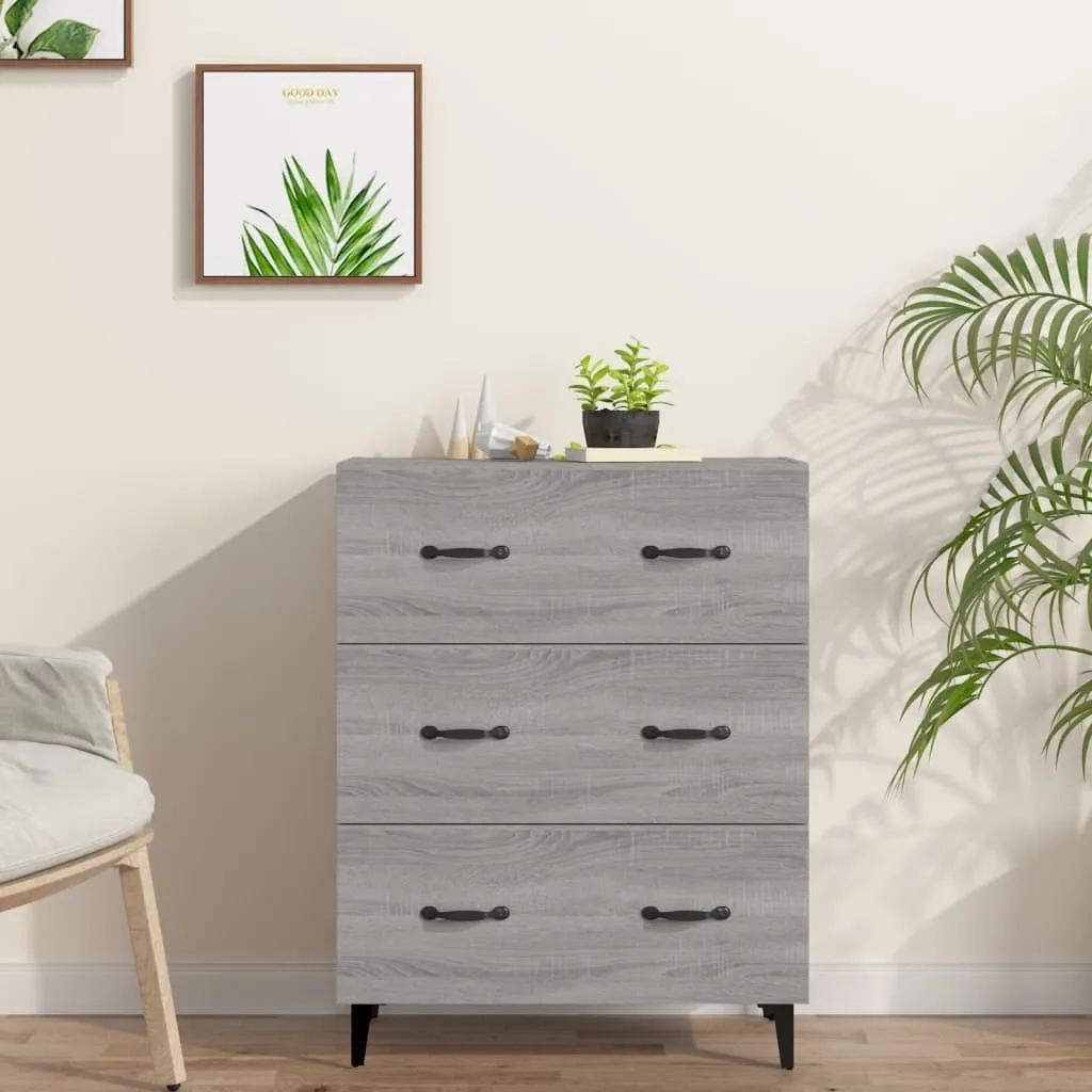 VidaXL Credenza Grigio Sonoma 69,5x34x90 cm | Mobiletto Madia Moderno