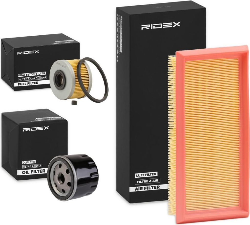 RIDEX Filterset Inspektionspaket Filtersatz für RENAULT KANGOO (KC0/1) KANGOO Express (FC0/1) Scénic I (JA0/1, FA0) MEGANE I (BA0/1) MEGANE Scenic