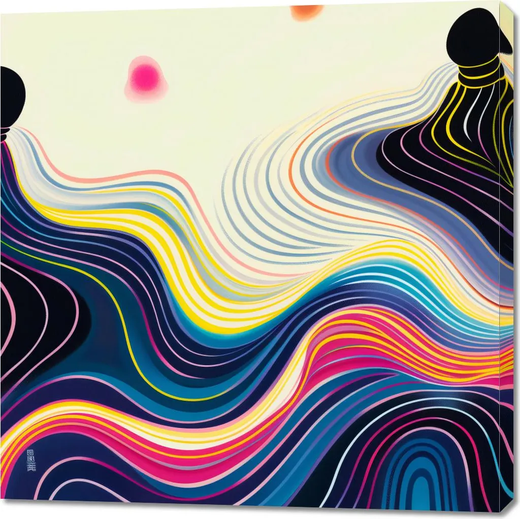 Décoration Murale Image 100 x 100 cm Surface Aqueuse Style Moderne