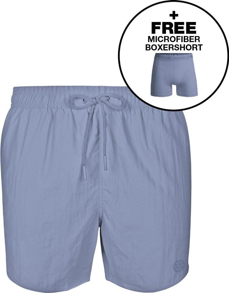 Muchachomalo Herren Badehose - 1 Stück - mit Mikrofaser Boxershort - SOLID2062-57 - M