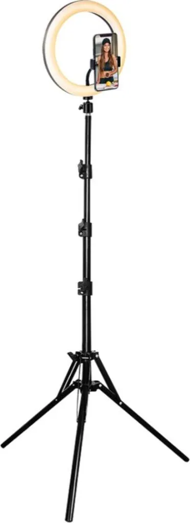 Trépied 1,6m et Éclairage LED XL pour Smartphone avec Bluetooth Intégré