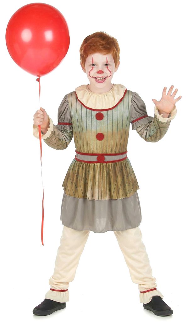 Costume da clown di Halloween per bambini Immagine del prodotto 