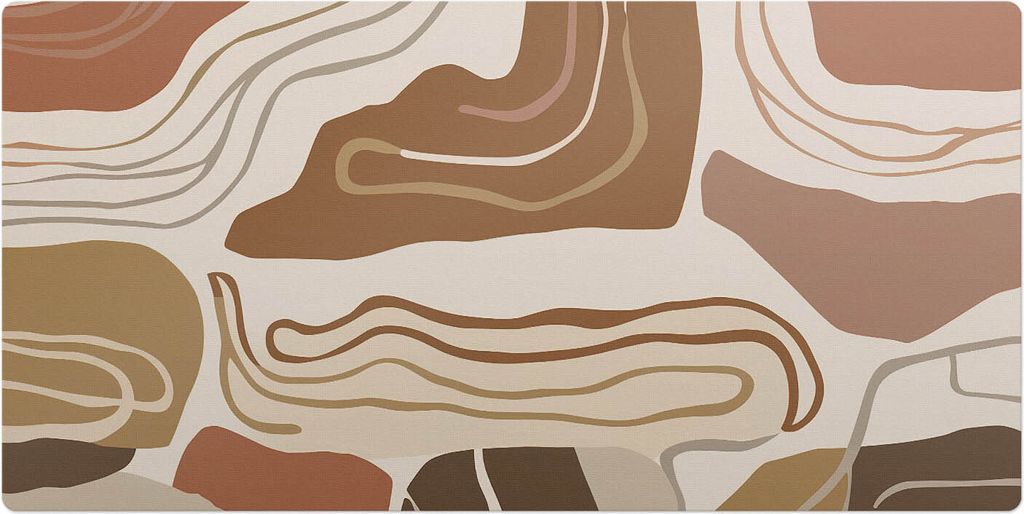 Abstrakte Linien– Schreibtischunterlage – Schreibtisch Tischunterlage – 120x60 cm – Unterlage Groß Schreibtischmatte