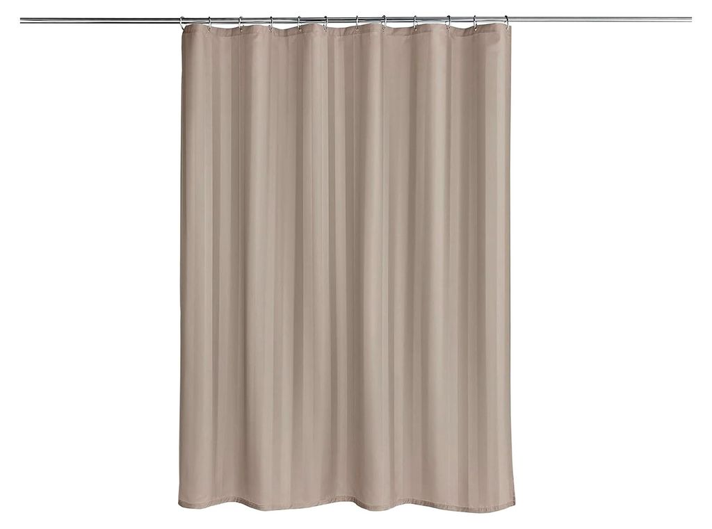 Duschvorhang Textil STRIPIA Ecru 180 x 200 cm