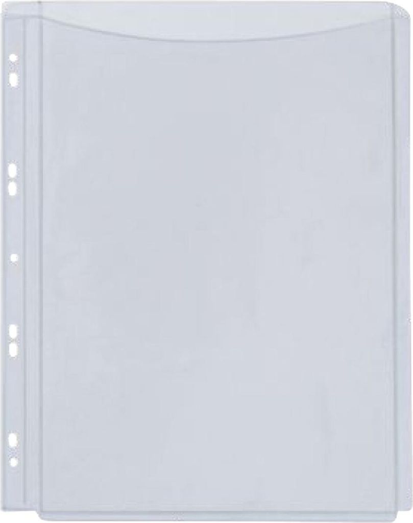 Q-CONNECT KF11195 Prospekthülle, A4, volle Höhe, PP, 5 Stück, transparent