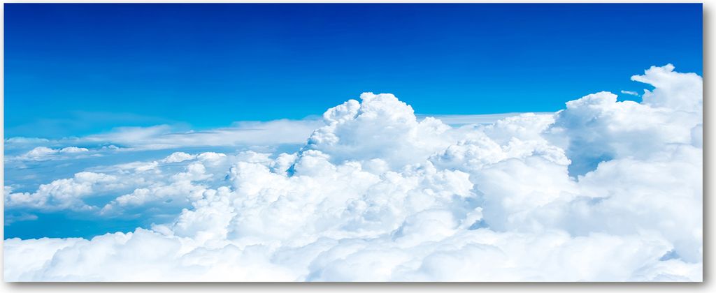 Tulup Küchenrückwand Spritzschutz aus Glas -125x50 -Spritzschutz auf gehärtetes Glas Deko Landschaften Wolken