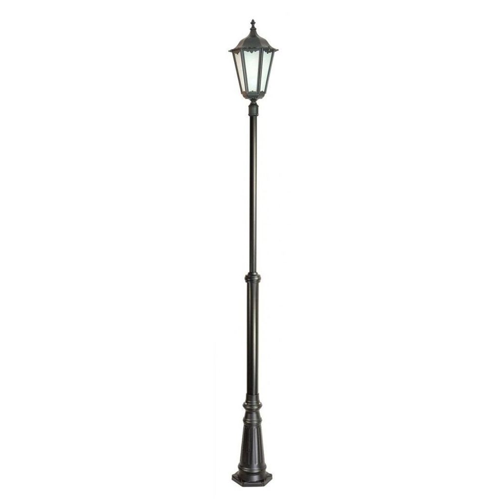 Lampione da giardino e da parco 290 cm 1xE27 nero IP43 Immagine del prodotto 