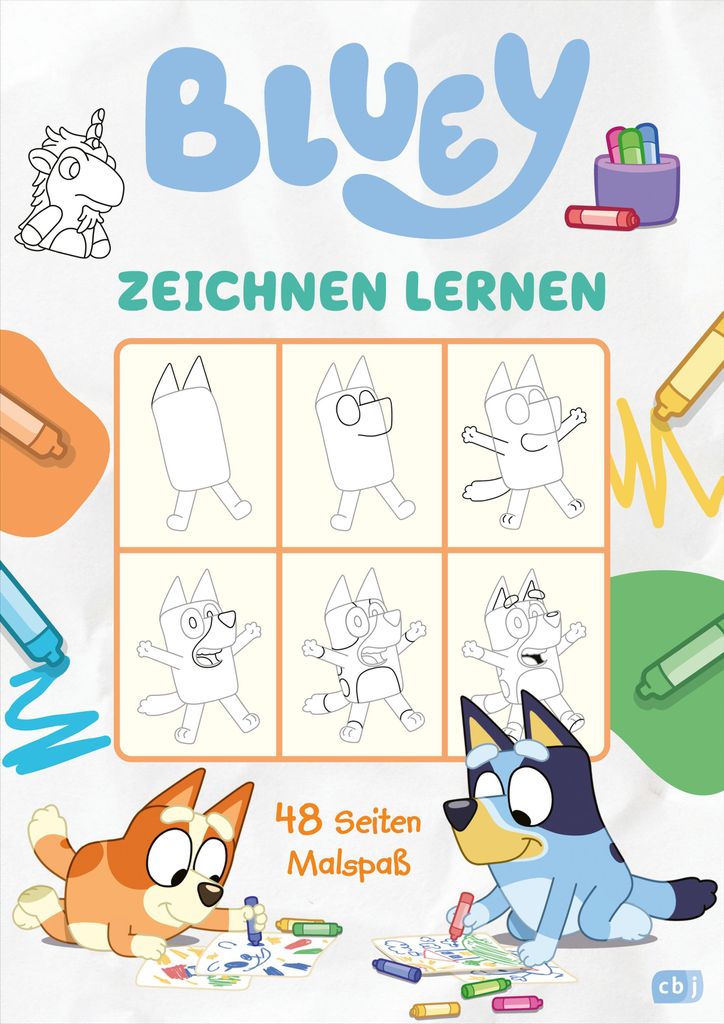 BLUEY – Zeichnen lernen: Mit 48 Seiten Zeichenspaß (BLUEY – Beschäftigung, Band 6)