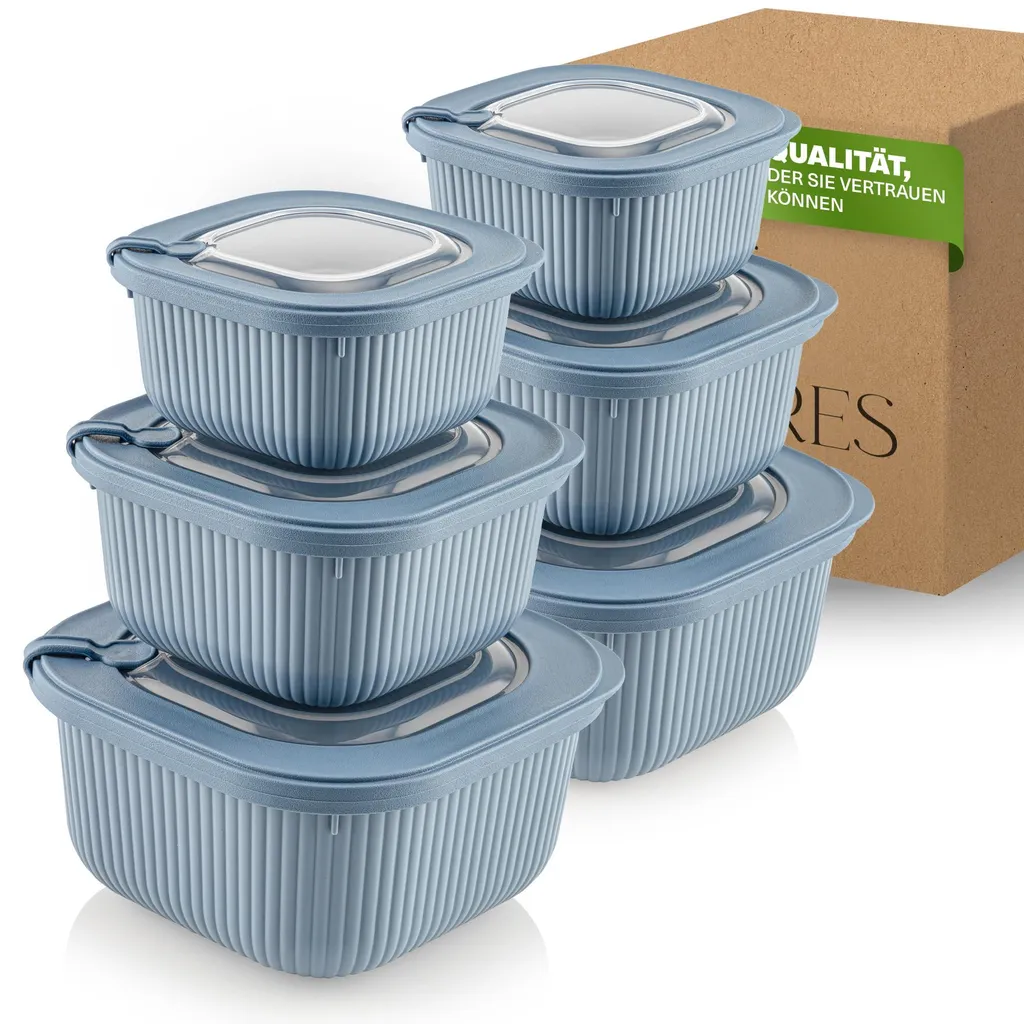 Set 6 Organizer Cucina Viwares - Plastica Trasparente e Impilabile