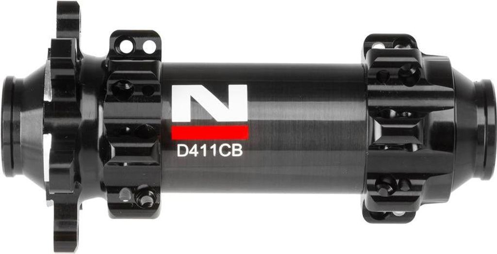 Novatec Vorderradnabe D411CB ULTRALIGHT CARBON, 28-Loch 4in1, Disc 6-Loch, Steckachse, schwarz